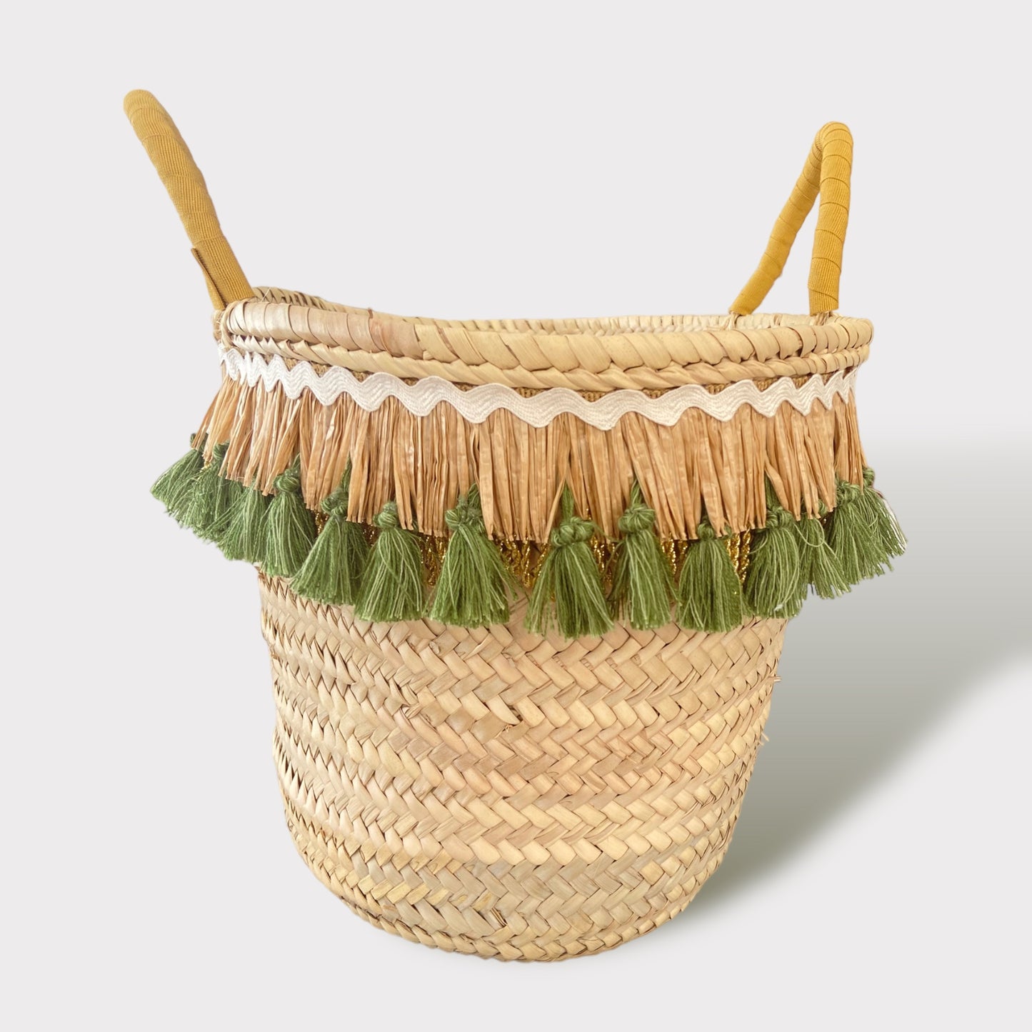 Borsa di Paglia Safari Inspired - Personalizzabile e Artigianale| Embroidery store di Letizia