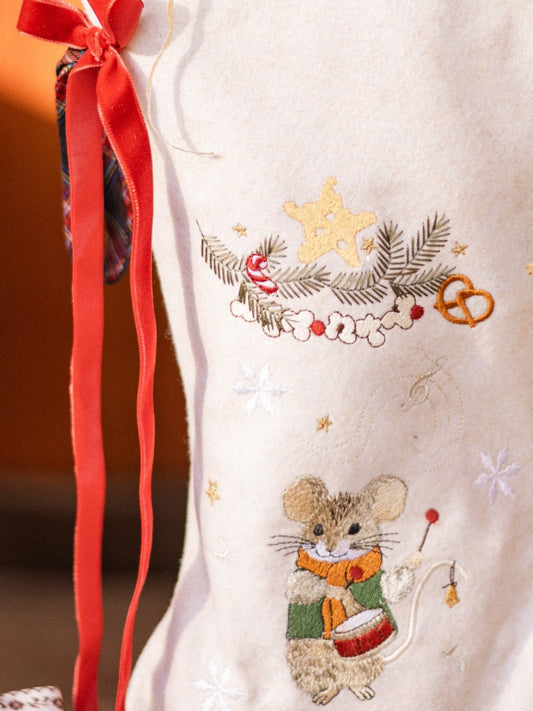 Calza Natalizia |Personalizzata| Topolino e tamburello