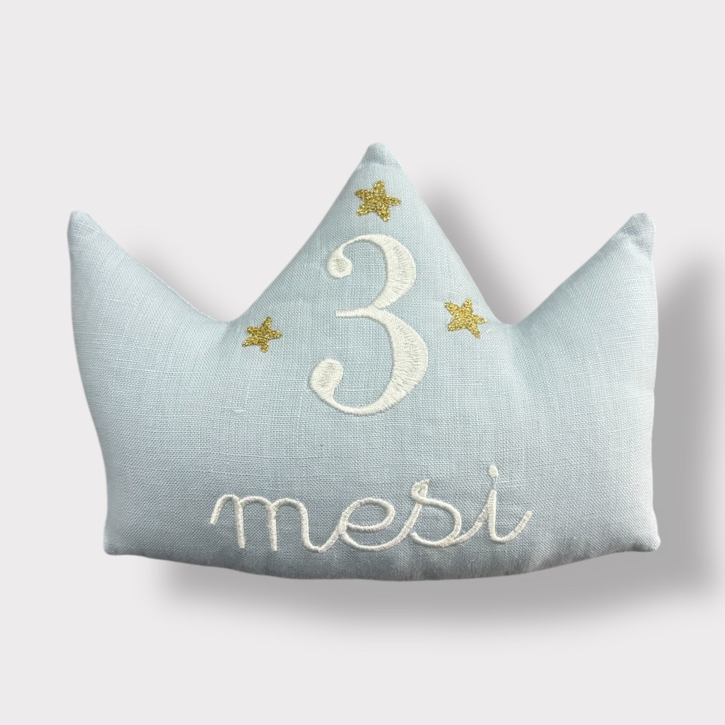 Corona compimese nascita - Ricamo "3 mesi"