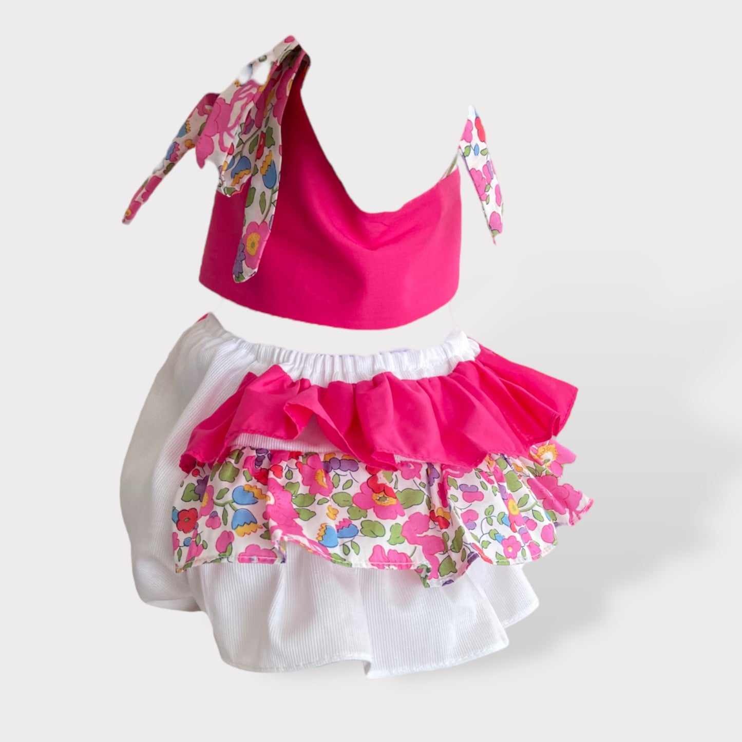 Costume due pezzi in cotone Liberty