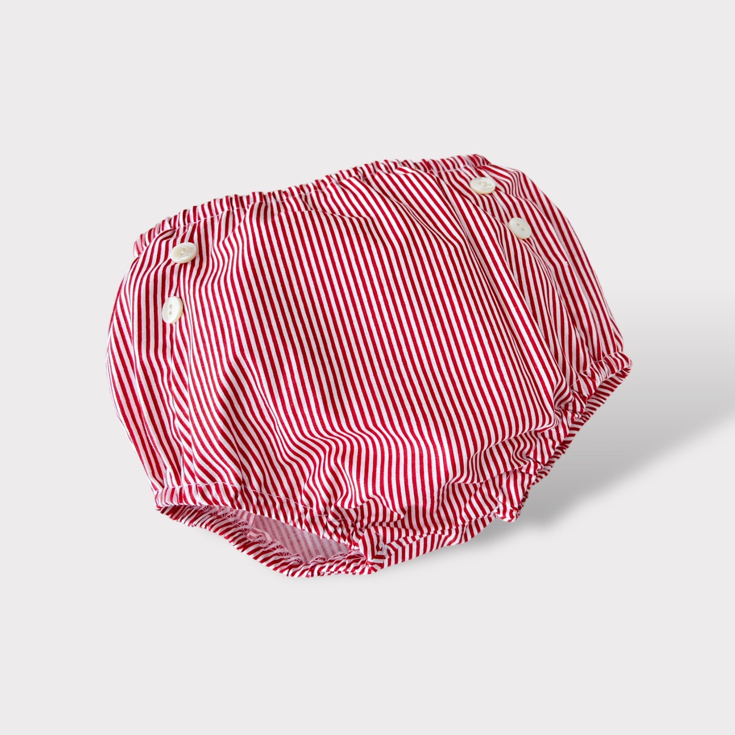 Coulotte mare a righe rosso per bambini in cotone