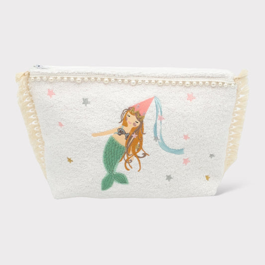 Necessaire in spugna "La Sirenetta"- Accessorio Corredino Neonati e Bambini | Embroidery store di Letizia