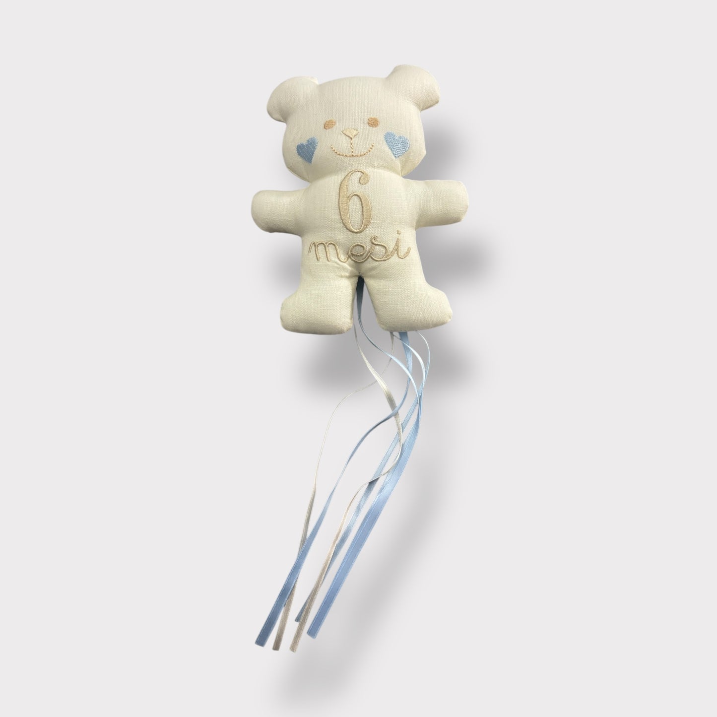 Orsetto compimese nascita - Ricamo "6 mesi"