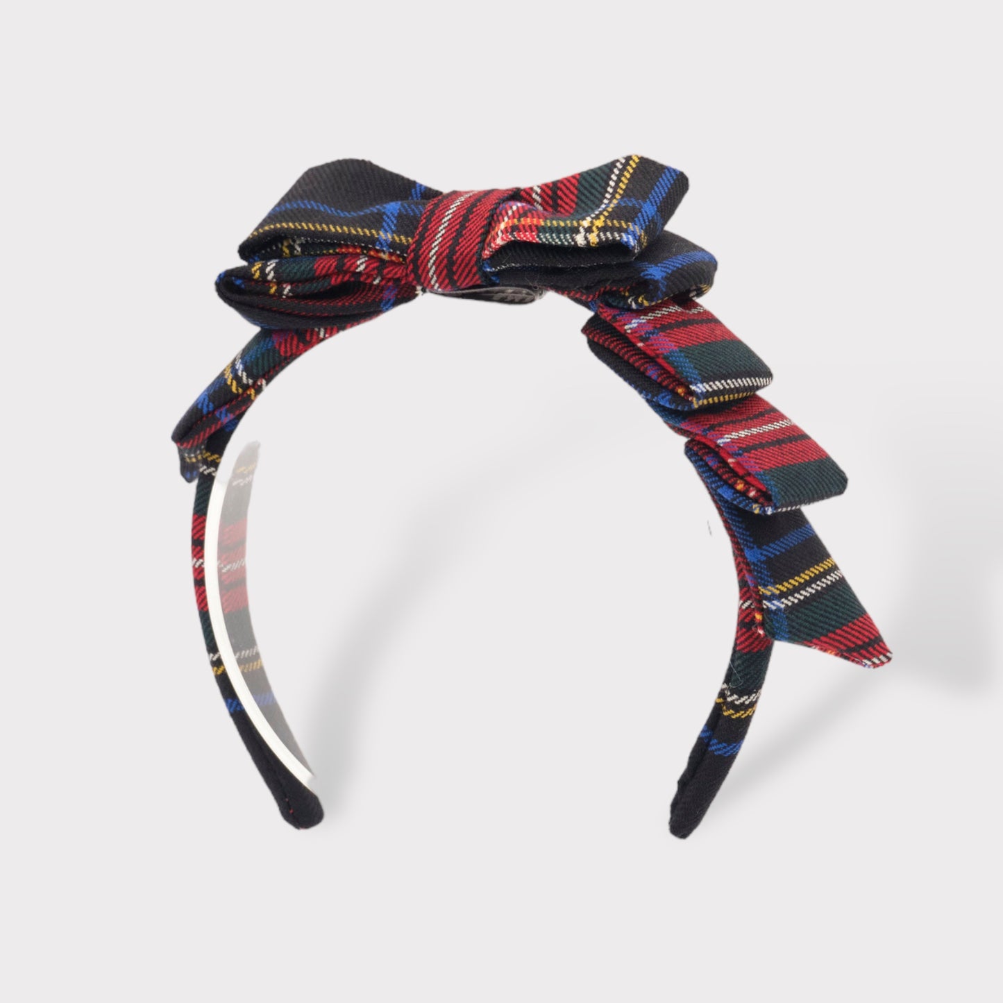 Schottenkaro-Haarband aus reiner Wolle | Embroidery store Letizia