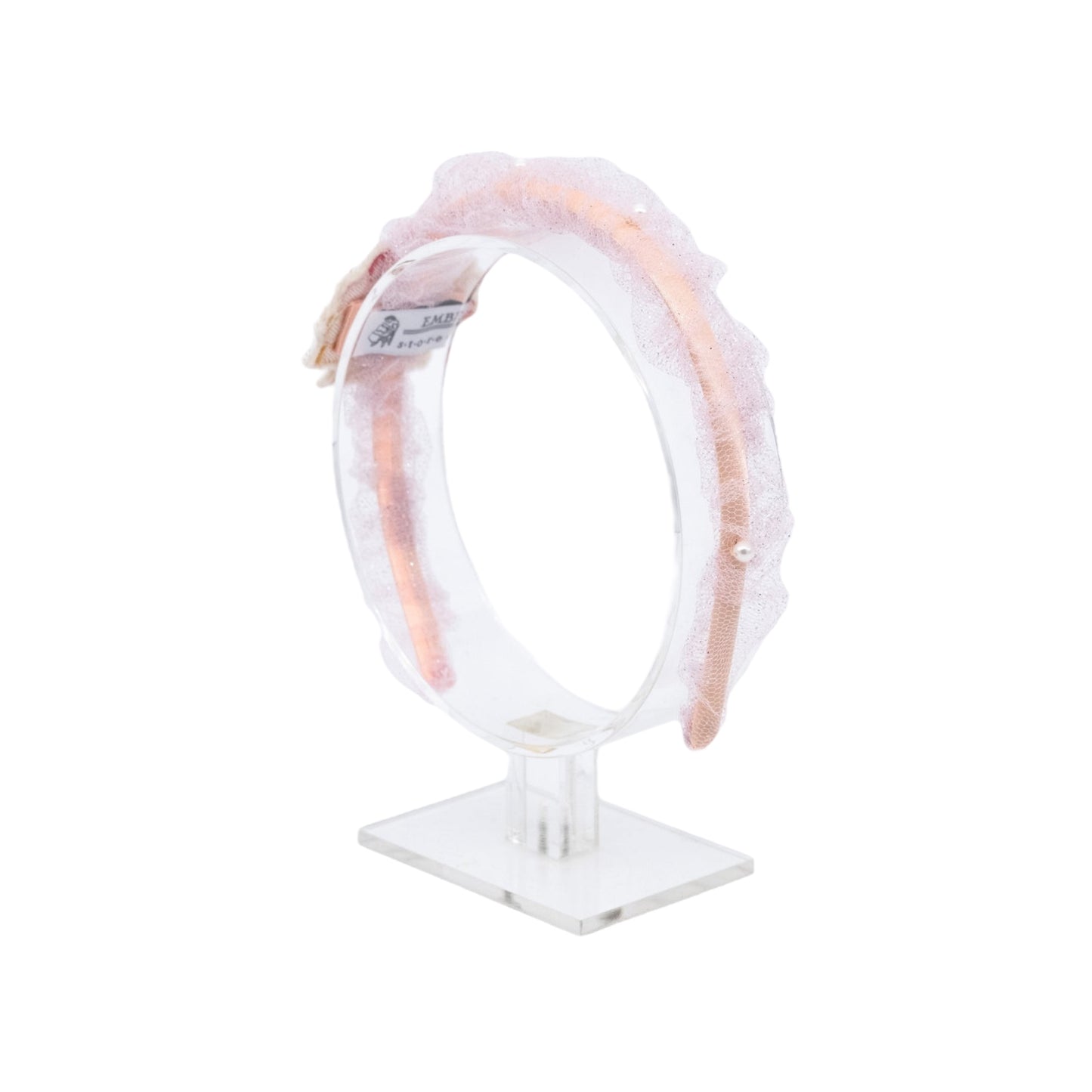 Diadema mermaid con conchiglia ricamata