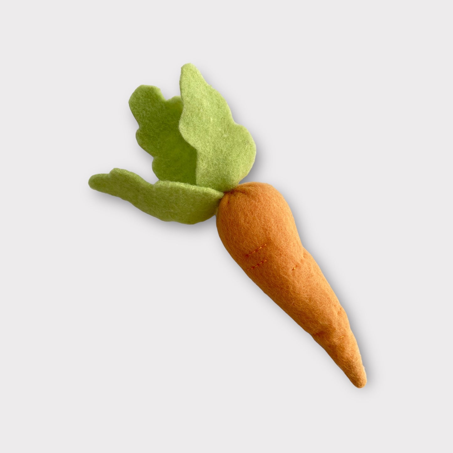 Carota in panno lana per set fotografico