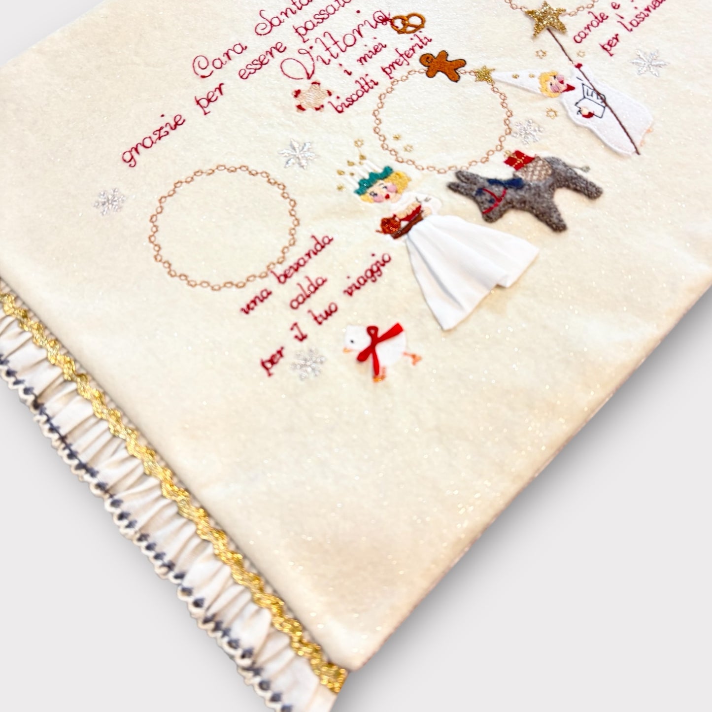 Tovaglietta Santa Lucia e l'asinello