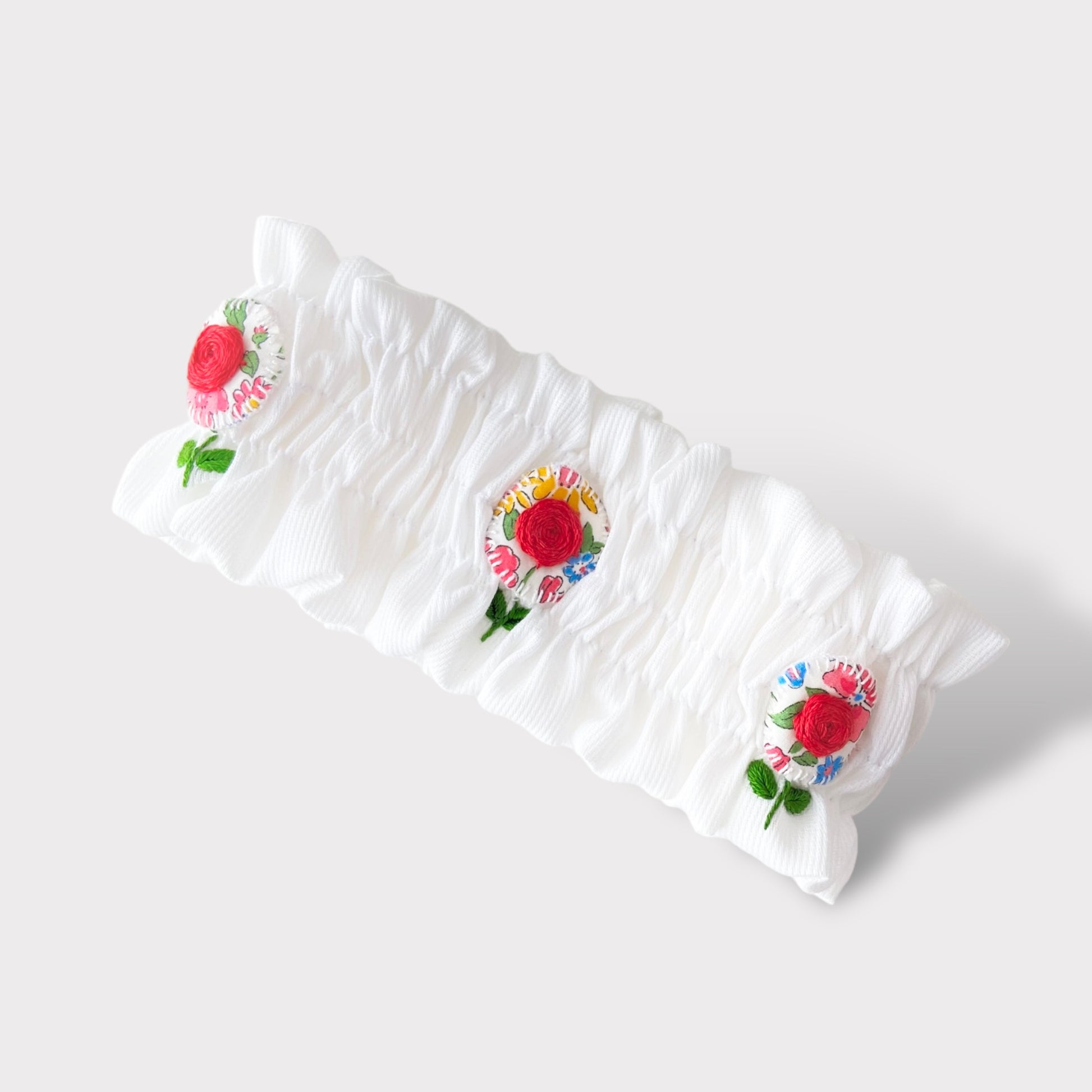 Fascia per Capelli da Neonato Cotone Ricami Embroidery Store