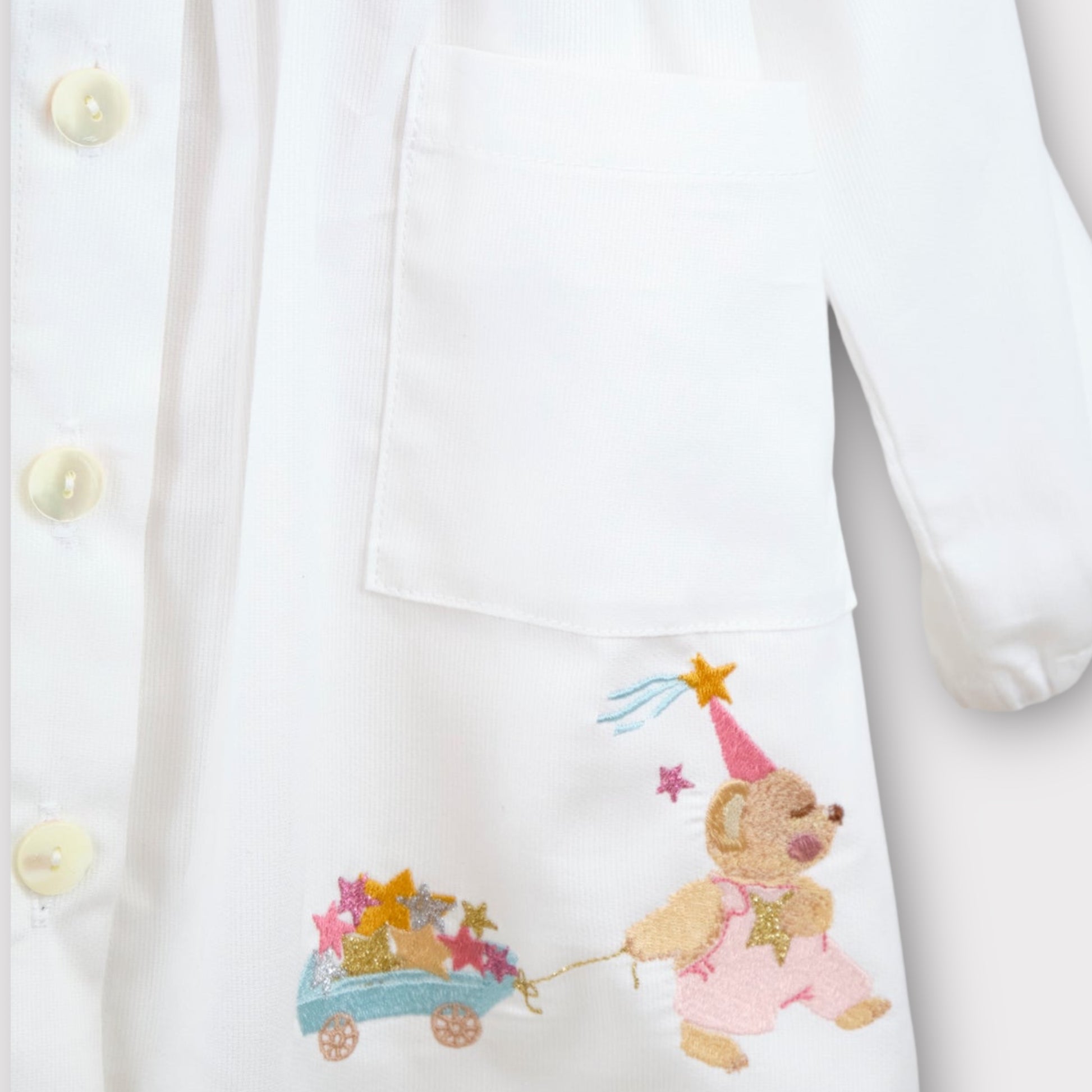 Grembiule Asilo Bambina puro Cotone  Embroidery Store di Letizia –  Embroidery store di Letizia