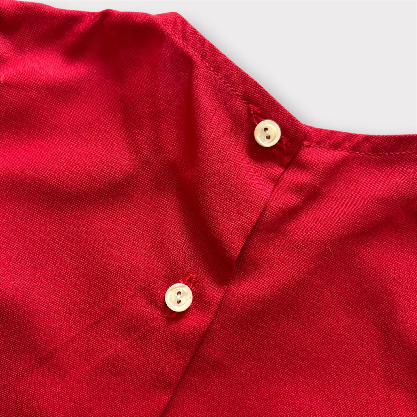Camicia rossa Cotone  ( 3 mesi - 36 mesi ) | Embroidery Store Letizia