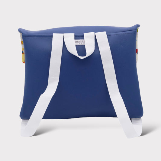 Cartella ecopelle idrorepellente blu Personalizzata per Bambini - Avventura e Fantasia per la Scuola - Embroidery Store di Letizia