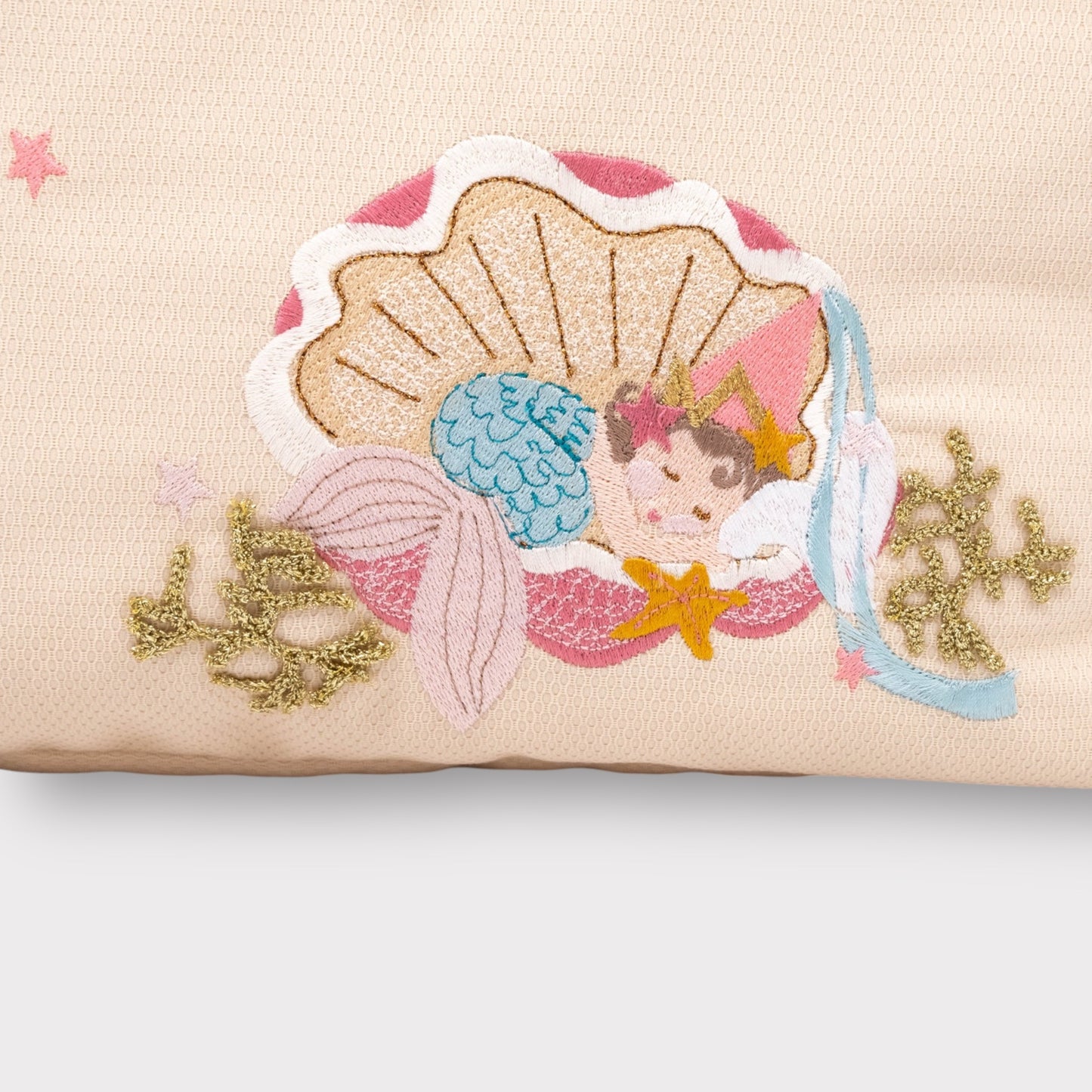 Borsone in tessuto Morbido "Sirenetta"- Neonati & Bambini | Embroidery store di Letizia
