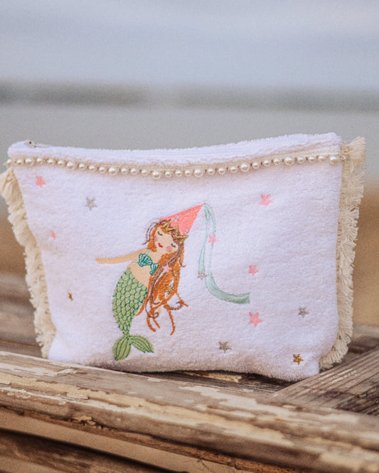 Frottee Necessaire - Die kleine Meerjungfrau - Kinderzimmer-Accessoire | Embroidery store Letizia