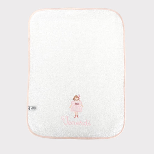 Handtuch 'Freitag' für Wochentage mit Puppe | Embroidery Store Letizia