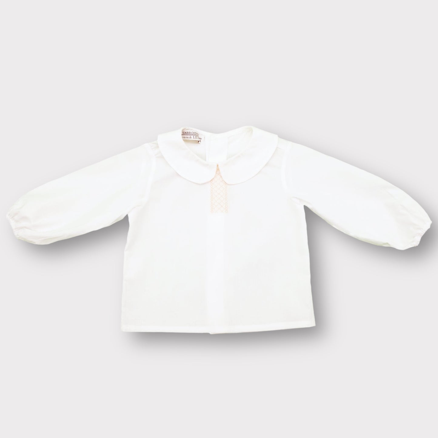 Elegant Embroidered Baby Shirt | Sizes 3-9 Months - Letizia's Embroidery Store