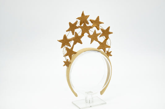 Golden tiara with stars - A Diva's star