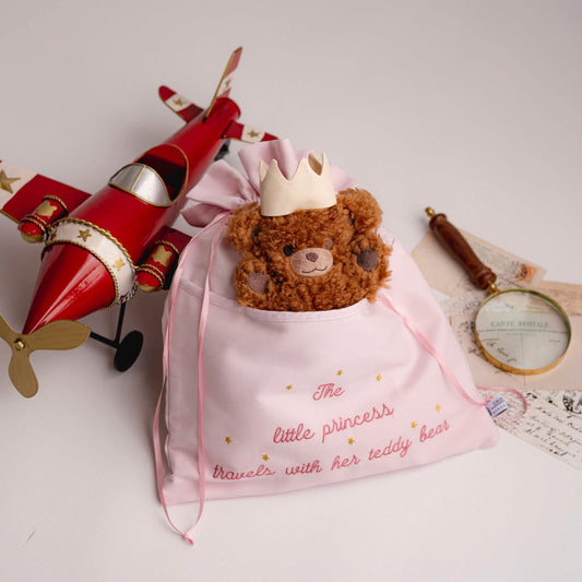 Pink Product Bag with Teddy Bear for the Little Princess